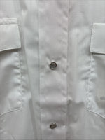 New Men’s Mesquite White Long Sleeve Pearl Snap 17.5 X 37 XL T-91