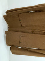 New Men’s Brown Pioneer Wear Long Sleeve Button Up Coat L 3B-120
