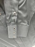 New Men’s Western Express Black Western Long Sleeve Pearl Snap XL T-42