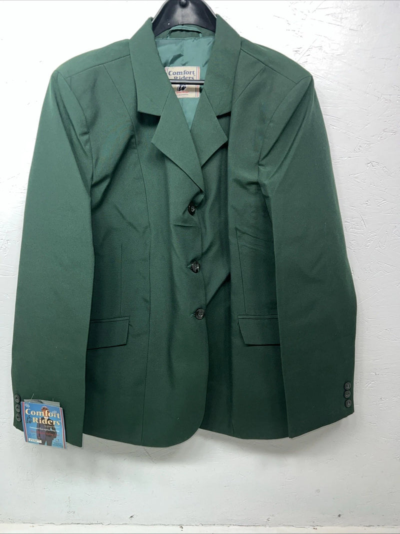 New Women’s Green Comfort Riders Hunt Meister Riding Coat 20 Long II-608