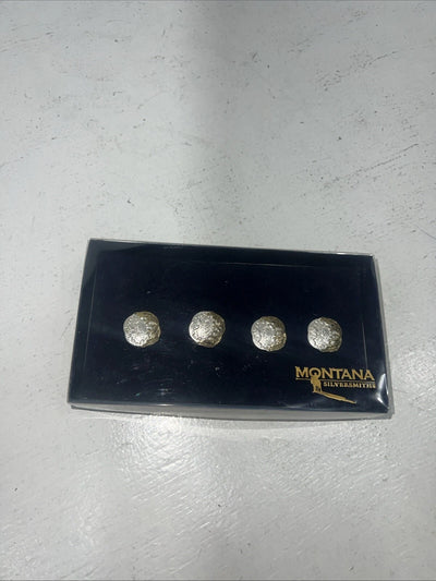 New Women’s Montana Silversmiths Gold/silver Button Covers-Filigree BN627 A-2