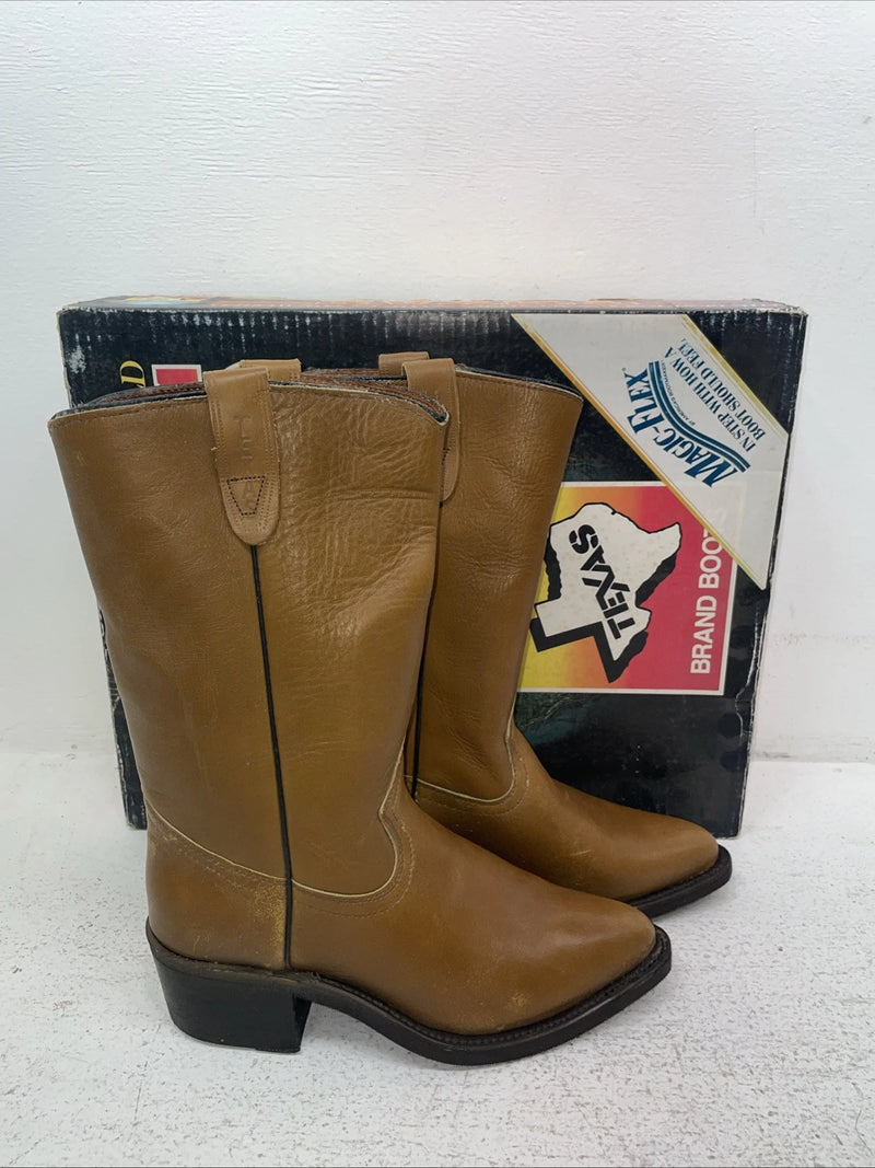 New Men’s Brown Texas Brand Cowboy Boots. 7244 6.5 6 1/2 D. 1-33