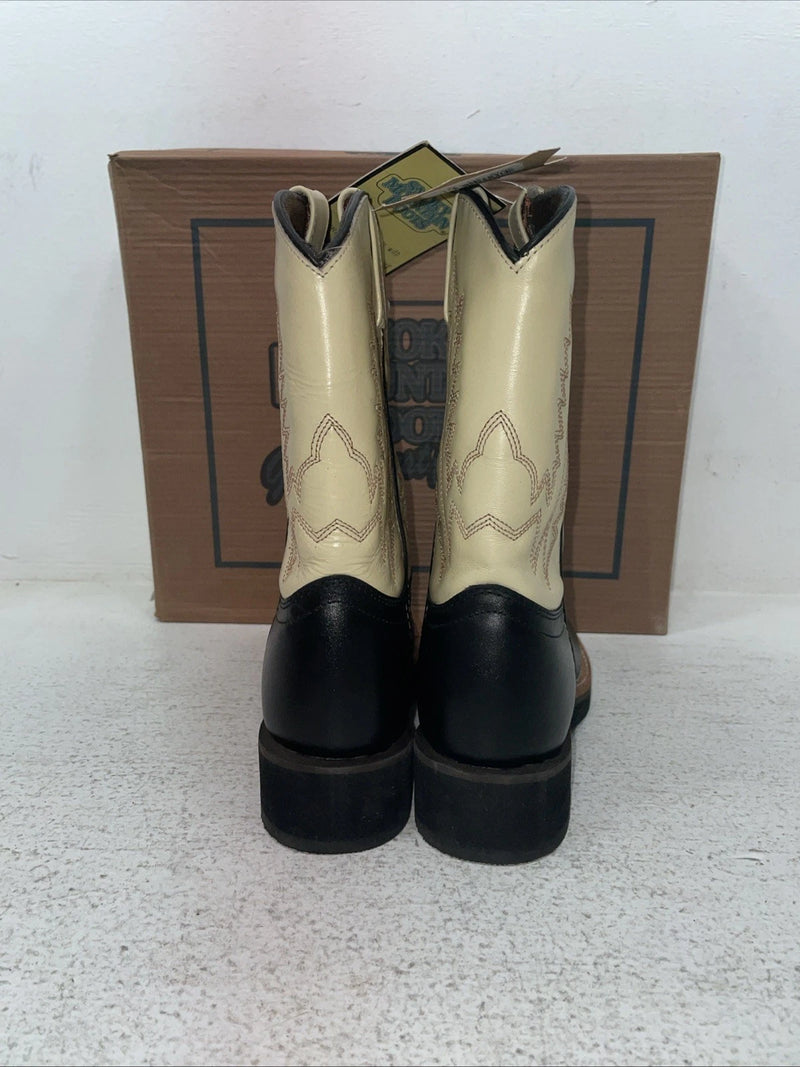 New Youth Black Smoky Mountain Cowboy Boots. 3016 Y 3.5 3 1/2. 22-28