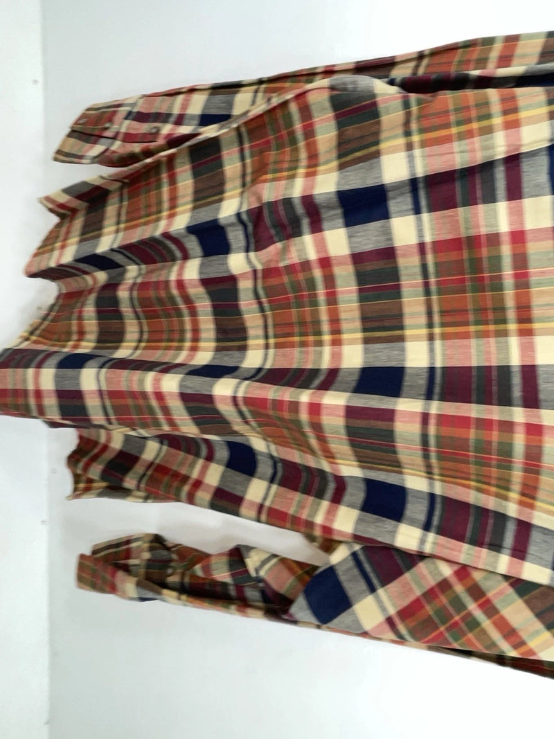New Men’s Colored Plaid Panhandle Slim Long Sleeve Button Up Shirt L 3B-119