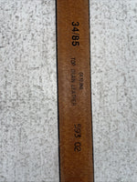 New Brown Genuine Leather Wrangler Tooled 34” Belt #593-02 Z-9