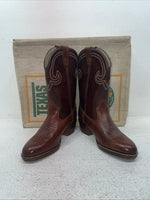 New Youth Brown Texas Brand Cowboy Boots. 2803 4.5 4 1/2 D. 2-115