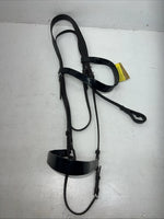 New Silver Fox Black Draft Bridle With Reins #20-05607-2-0 BB-37