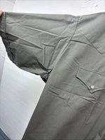 New Men’s ELY Cattleman Dark Siege Green Short Sleeve Pearl Snap 18.5 2XL M-28