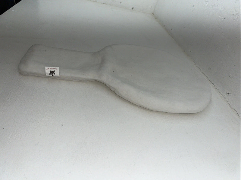 New Tough 1 White Wool Saddle Seat Cover #30-1001 PP-15