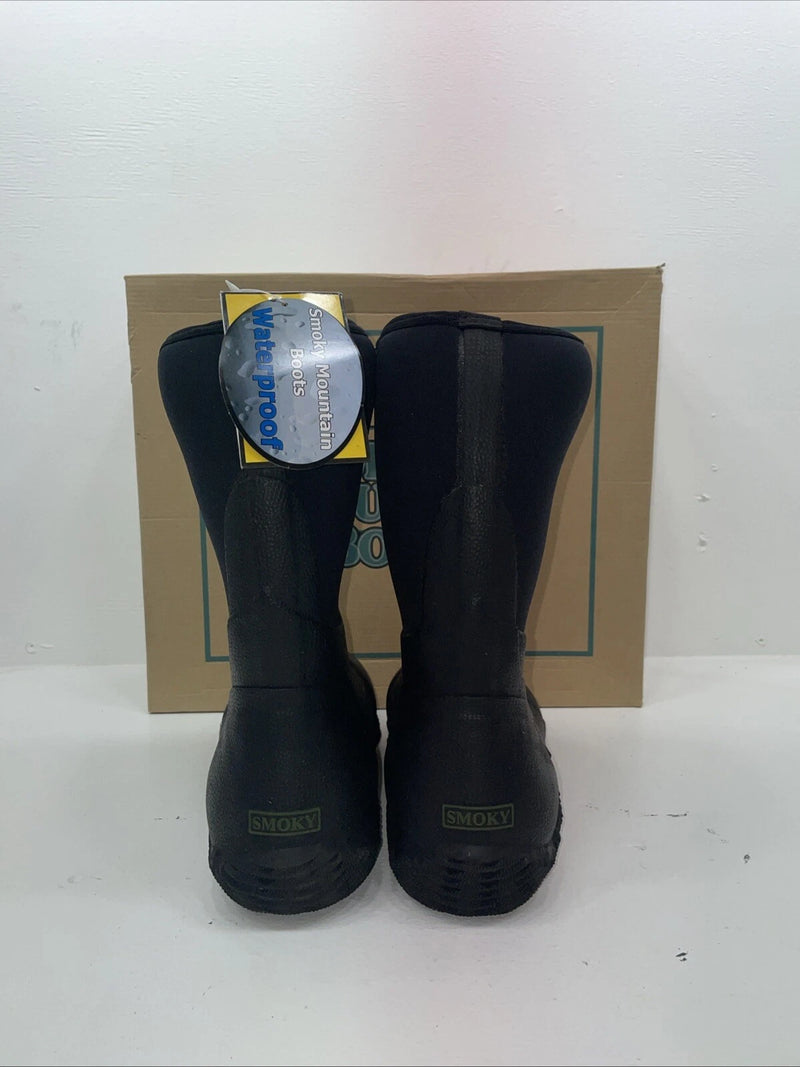 New Women’s Black Smoky Mountain Rubber Boots. 4712 9. 15-83
