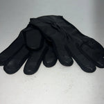 New Black Leather Riding Show Gloves #24595K Q-500