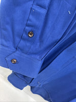 New Men’s Brooks & Dunn Blue Red Long Sleeve Button Up 16.5 X 36 Large Q-107