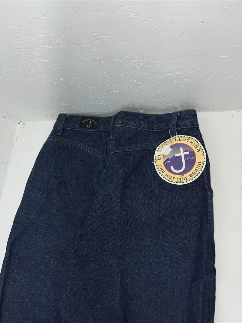 New Women’s Cross J No Back Pockets Denim Jeans. 11/12x36 M-1