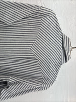 New Men’s Champion Western Gray Stripe Long Sleeve Pearl Snap 16 Large V-110