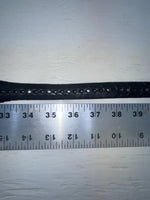 New Black Genuine Leather Weaved 36” Belt #110 Z-109