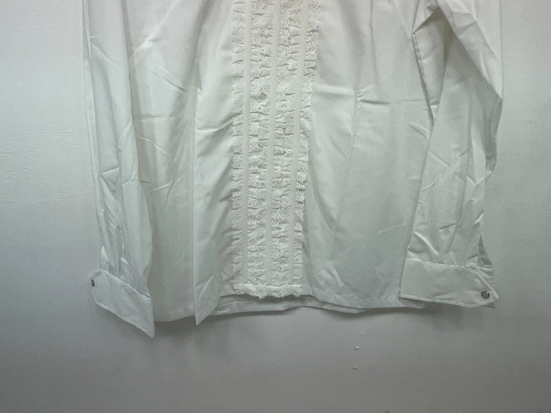 New Women’s White Fenton Long Sleeve Shirt 3B-30