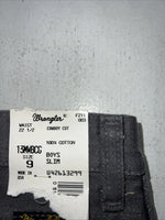 New Boys Grey Wrangler Pro Rodeo Cowboy Cut Denim Jeans. 9/22 1/2 C-9