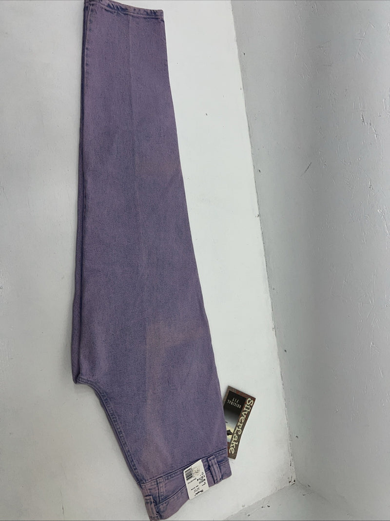 New Women’s Purple Wrangler Silverlake Relaxed Fit Denim Jeans. 13/14x32 Q-3