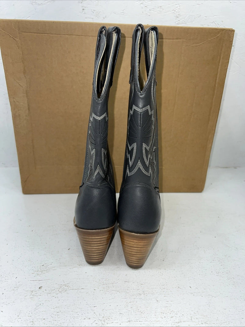 New Women’s Grey Capezio Cowboy Boots. L702 6.5 6 1/2 M. 19-47