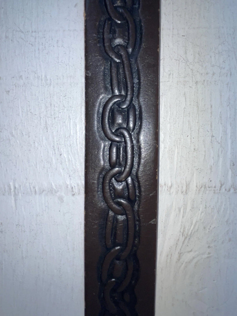 New Brown Genuine Leather Tooled 26” Belt #8103 NN-74 