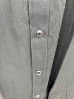 New Men’s ELY Cattleman Black Western Short Sleeve Pearl Snap 18.5 2XL E-48