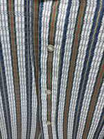 New Men’s RocketMount multicolor Stripe Long Sleeve Pearl Snap XL M-61