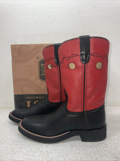 New Youth Red Dan Post Cowboy Boots. 3126 4. 22-60
