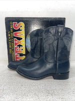 New Youth Navy Texas Brand Cowboy Boots. 3207 3 D. 22-12