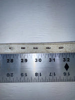New White Genuine Leather Nocona Silver Pendent 30” Belt #G762 JJ-37
