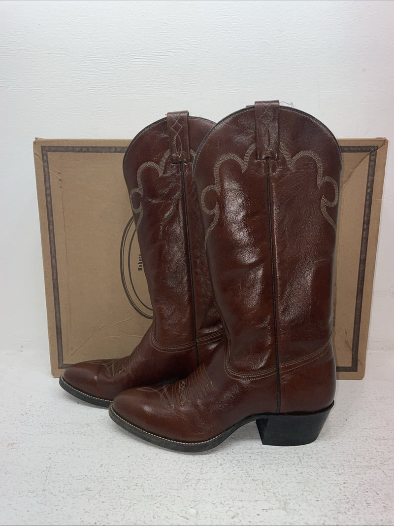 New Men’s Brown J Chisholm Cowboy Boots. 911 7 D. 1-43