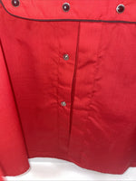 New Men’s ELY Diamond Red Long Sleeve Pearl Snap Medium B-122