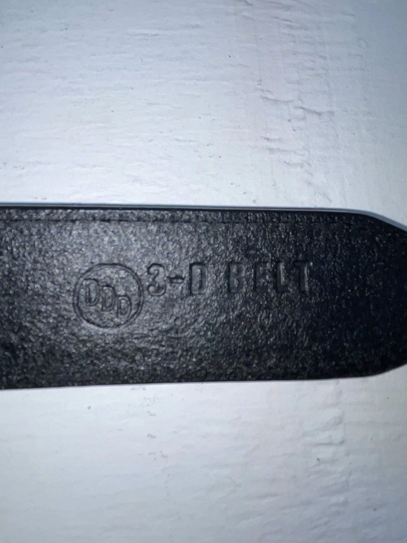 New Black Genuine Leather 3D Silver Pendent And Tooled 32” Belt #2030 JJ-4