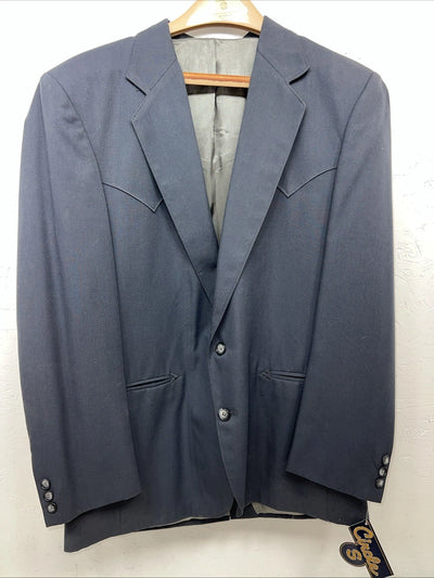 New Men’s Circle S Blue Suit Jacket 40R #25832 V-601