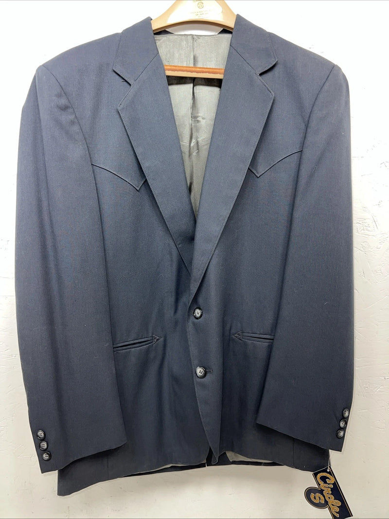 New Men’s Circle S Blue Suit Jacket 40R #25832 V-601