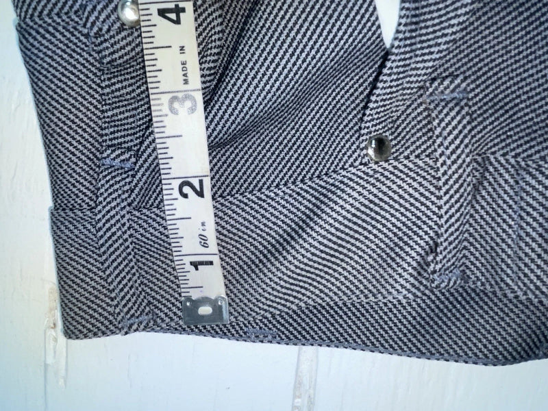 New Vintage Black Speckled Miller Polyester Pants #2624 3A-47