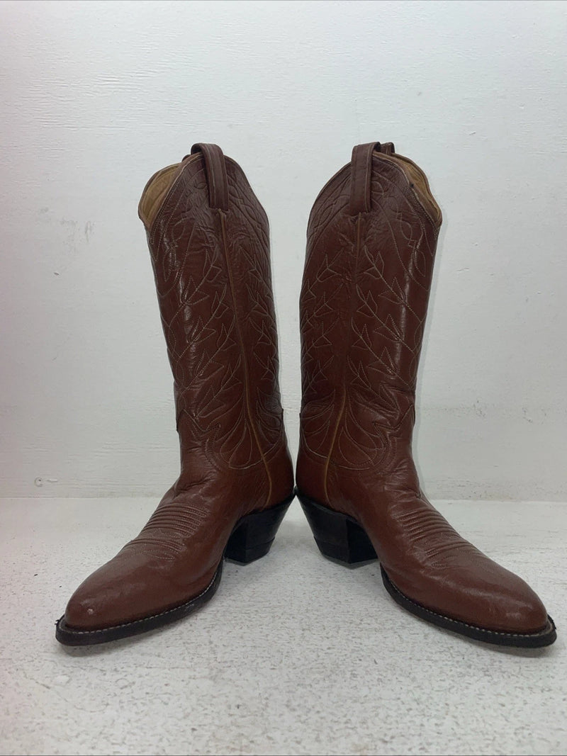 New Youth Brown Tony Lama Cowboy Boots. 8693 5 B. 2-162
