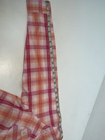 New Women’s Pink Plaid Cumberland Outfitters Long Sleeve Button Up Shirt L 3B-20