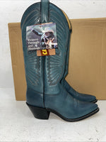 New Women’s Blue Texas Brand Cowboy Boots. S 4995 6 M. 18-87