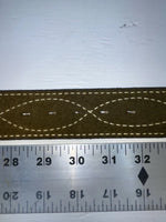 New Green Genuine Leather Tex Tan Stitched 30” Belt #7160 Z-173