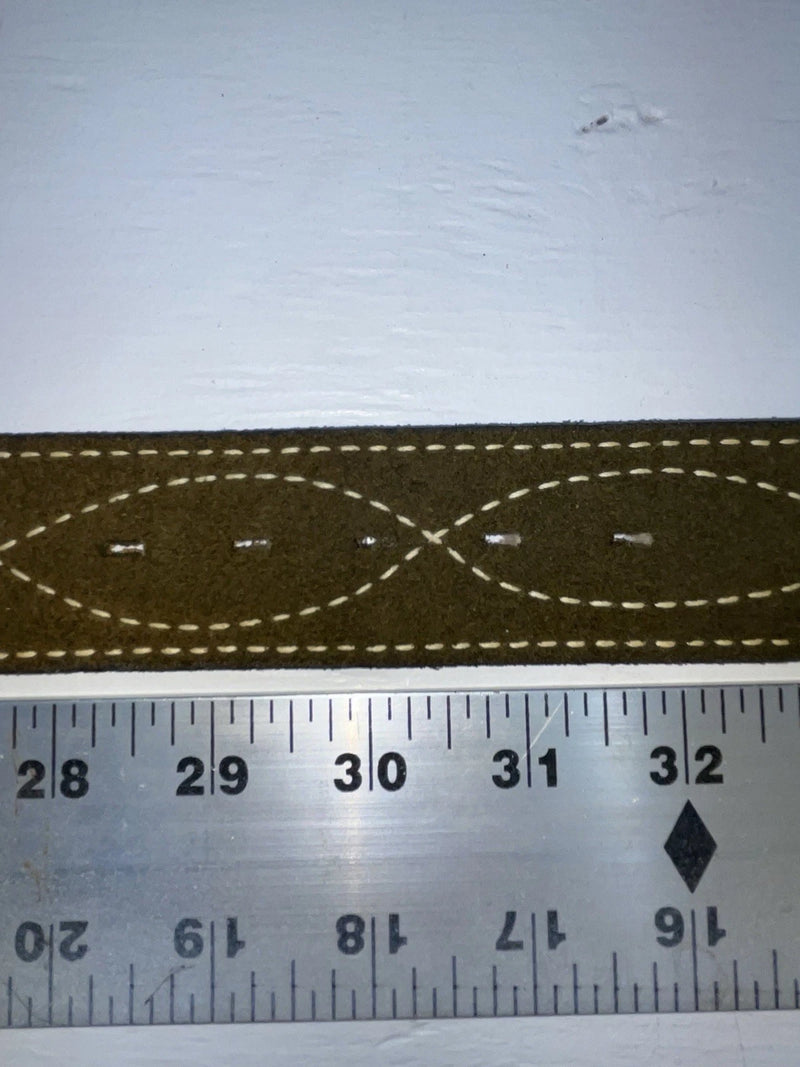 New Green Genuine Leather Tex Tan Stitched 30” Belt #7160 Z-173