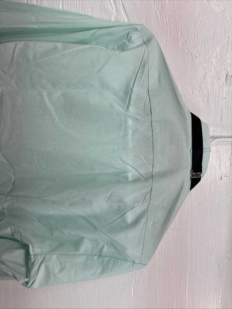 New Wayne Scott Blue Long Sleeve Button Up English Shirt Small X-85
