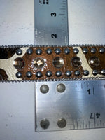 New Cow Print Genuine Leather Blazin Roxx Bling L Belt #N3510602 Z-77