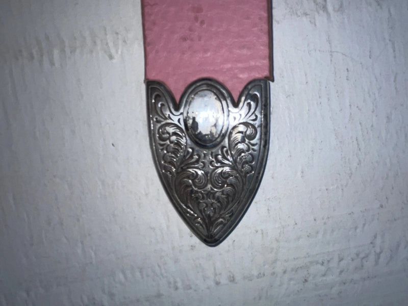 New Pink Genuine Leather Nocona Silver Bling XXL Belt #N3431630 NN-115