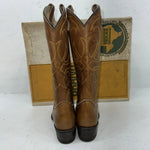 New Women’s Tan Texas Brand Cowboy Boots. L195 6 M. 20-83