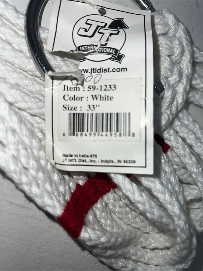 New Tough 1 White Red Mohair 33” Cinch #59-1233 U-22