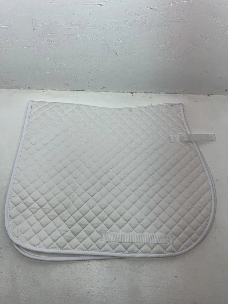 New International White English All Purpose Saddle Pad Full #158553 MM-600