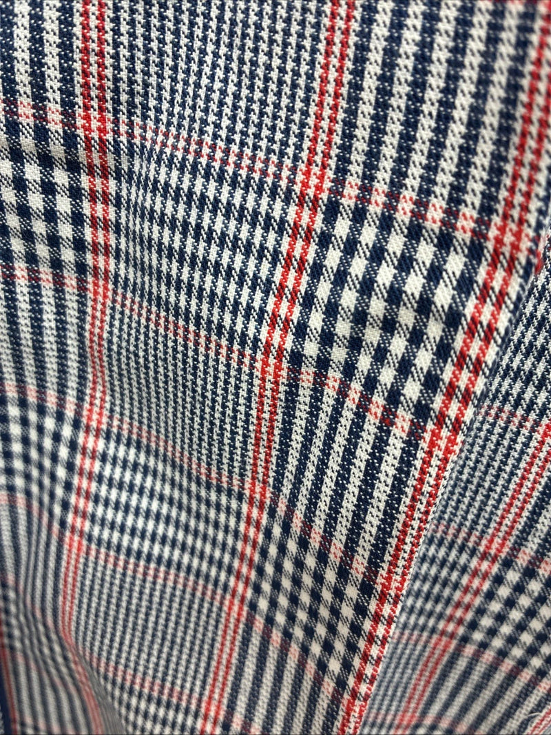New Men’s Champion Western MultiColor Plaid Long Sleeve Pearl Snap Medium Q-67