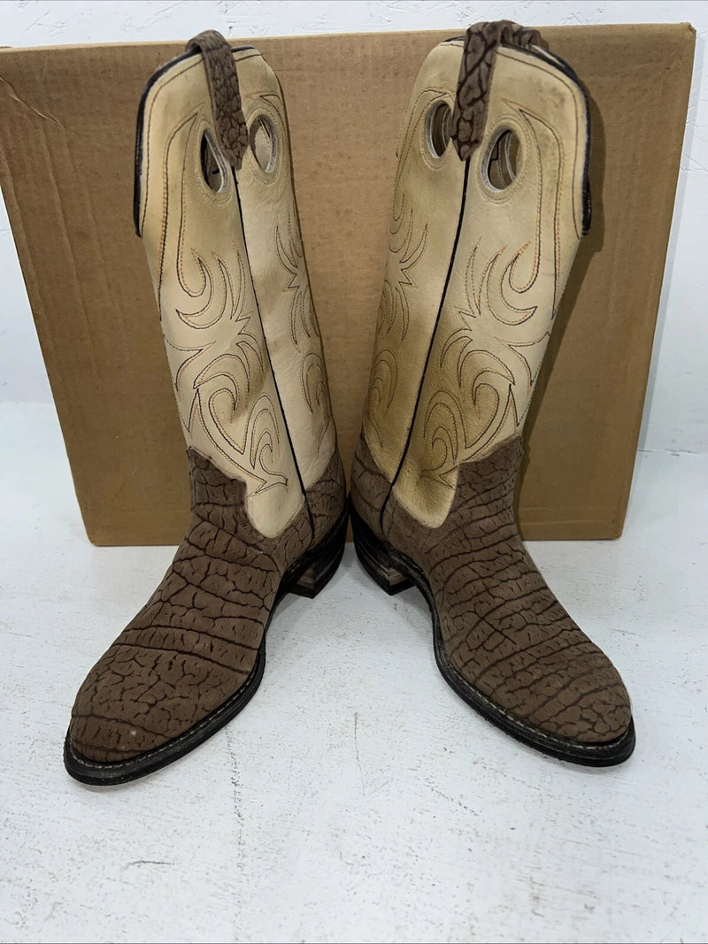 New Womens Brown Texas Brand Cowboy Boots. 4719 7 M. 18-131