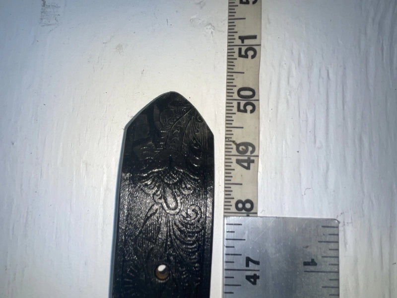 New Black Genuine Leather Hired Hand Tooled 44” Belt #N2611001 NN-101