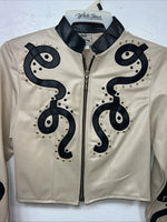 New Women’s Tan 1849 Authentic Ranchwear Short Show Jacket XXS UU-71